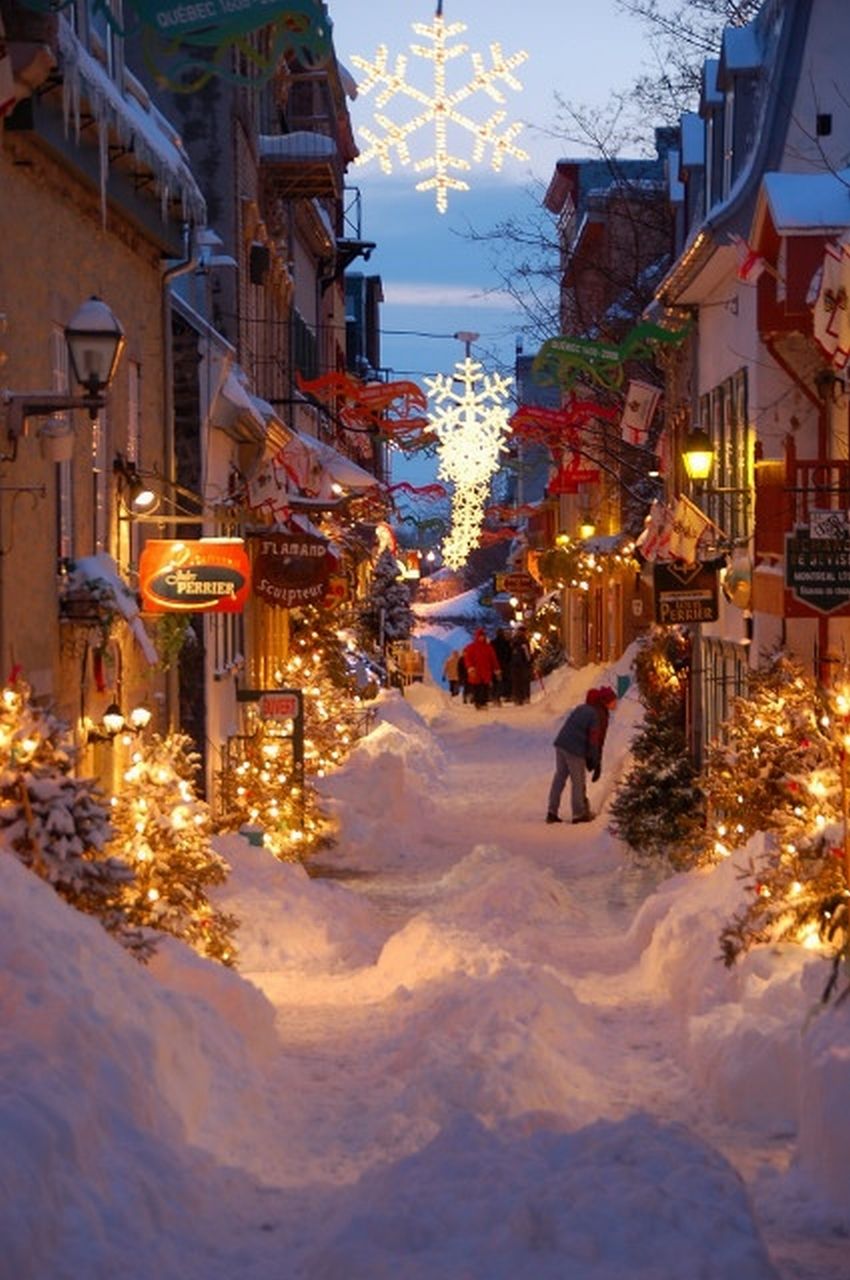 کریسمس در شهر کِبِک کانادا