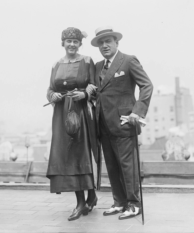 انریکو کاروسو و همسرش دوروتی