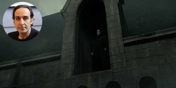 تصویری از اسنیپ در صحنۀ آغازین فیلم هری پاتر و یادگاران مرگ - قسمت دوم در کنار تصویری از الکساندر دسپلا
